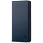SHIELDON iPhone 11 Pro Wallet Case, Genuine Leather, Auto Sleep/Wake, RFID Blocking, Magnetic Closure - Navy Blue