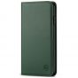 SHIELDON iPhone 11 Pro Max Wallet Case, Genuine Leather, Kick-stand, Magnetic Closure with Auto Sleep/Wake Function - Midnight Green