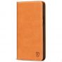 SHIELDON iPhone 12 Wallet Case - iPhone 12 Pro 6.1-inch Folio Leather Case - Brown