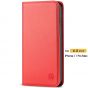 SHIELDON iPhone 11 Pro Max Wallet Case with Magnetic Closure - iPhone 11 Pro Max Leather Cover with Auto Sleep/Wake for Women - Red