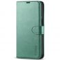 TUCCH iPhone 13 Wallet Case, iPhone 13 PU Leather Case, Folio Flip Cover with RFID Blocking, Credit Card Slots, Magnetic Clasp Closure - Myrtle Green