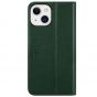 TUCCH iPhone 13 Wallet Case, iPhone 13 PU Leather Case, Flip Cover with Stand, Credit Card Slots, Magnetic Closure - Midnight Green