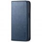 TUCCH iPhone 13 Mini Wallet Case, iPhone 13 Mini Flip Folio Book Cover, Magnetic Closure Phone Case - Dark Blue