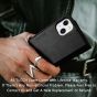 TUCCH iPhone 13 Mini Wallet Case, iPhone 13 Mini Flip Folio Book Cover, Magnetic Closure Phone Case - Black