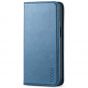 TUCCH iPhone 13 Mini Wallet Case, iPhone 13 Mini Flip Folio Book Cover, Magnetic Closure Phone Case - Lake Blue