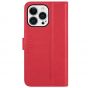 TUCCH iPhone 13 Pro Wallet Case, iPhone 13 Pro PU Leather Case, Folio Flip Cover with RFID Blocking and Kickstand - Bright Red