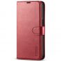 TUCCH iPhone 13 Pro Wallet Case, iPhone 13 Pro PU Leather Case, Folio Flip Cover with RFID Blocking and Kickstand - Dark Red