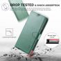 TUCCH iPhone 13 Pro Wallet Case, iPhone 13 Pro PU Leather Case, Folio Flip Cover with RFID Blocking and Kickstand - Myrtle Green