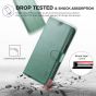 TUCCH iPhone 13 Pro Max Wallet Case, iPhone 13 Pro Max PU Leather Case with Folio Flip Book RFID Blocking, Stand, Card Slots, Magnetic Clasp Closure - Myrtle Green