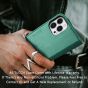 TUCCH iPhone 13 Pro Wallet Case, iPhone 13 Pro PU Leather Case with Folio Flip Book Style, Kickstand, Card Slots, Magnetic Closure - Myrtle Green