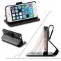 SHIELDON iPhone 5 Genuine Flip Kickstand Phone Cover Case