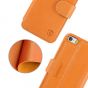 SHIELDON iPhone 5S Leather Folio Cover - Genuine Wallet Phone Case