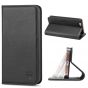 SHIELDON iPhone 5S Flip Case - Genuine Leather Wallet Cover, Compatible with iPhone 5 5S SE