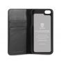 SHIELDON iPhone 5S Flip Case - Genuine Leather Wallet Cover, Compatible with iPhone 5 5S SE