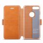 SHIELDON iPhone 7 Plus Flip Case - Genuine Leather Case