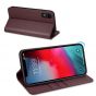 SHIELDON iPhone XR Leather Case, iPhone 10R Genuine Leather Folio Wallet Magnetic Protective Case with Shock Absorbing, RFID Blocking, Card Holder, Kickstand - Wine Red