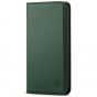 SHIELDON iPhone 8 Wallet Case - iPhone 7 Genuine Leather Kickstand Case - Midnight Green