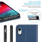 SHIELDON iPhone XR Wallet Case - iPhone XR Leather Case - Royal Blue