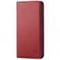 SHIELDON iPhone XR Wallet Case - iPhone XR Leather Case - Dark Red