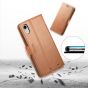 TUCCH iPhone XR Wallet Case - iPhone XR Leather Cover - Light Brown