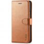 TUCCH iPhone XR Wallet Case - iPhone XR Leather Cover - Light Brown