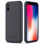 SHIELDON iPhone X / iPhone XS Case - Dark blue grey Case for Apple iPhone X / iPhone 10 - Plateau Series