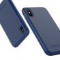 SHIELDON iPhone XS / iPhone X Case - Middle blue Case for Apple iPhone X / iPhone 10 - Plateau Series