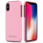 SHIELDON iPhone XS / iPhone X Case -  Pink color Case for Apple iPhone X / iPhone 10 - Plateau Series