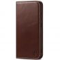 SHIELDON SAMSUNG Galaxy S23FE Wallet Case, SAMSUNG S23FE Leather Cover Flip Folio Book Case - Retro Coffee