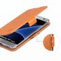 SHIELDON Galaxy S7 Edge Wallet Case - Genuine Leather Case