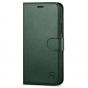 SHIELDON iPhone 12 Mini Leather Case, iPhone 12 Mini Folio Cover with Magnetic Clasp Closure, Genuine Leather, RFID Blocking, Kickstand Phone Case for Mini iPhone 12 5.4-inch 5G Midnight Green