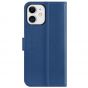 SHIELDON iPhone 12 Mini Leather Case, iPhone 12 Mini Folio Cover with Magnetic Clasp Closure, Genuine Leather, RFID Blocking, Kickstand Phone Case for Mini iPhone 12 5.4-inch 5G Royal Blue