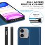 SHIELDON iPhone 12 Wallet Case - iPhone 12 Pro 6.1-inch Folio Leather Case - Royal Blue