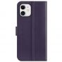 SHIELDON iPhone 12 Wallet Case, iPhone 12 Pro Wallet Cover, Genuine Leather Cover, RFID Blocking, Folio Flip Kickstand, Magnetic Closure for iPhone 12 / Pro 6.1-inch 5GDark Purple