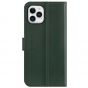 SHIELDON iPhone 12 Pro Max Wallet Case, Genuine Leather Folio Cover with Kickstand and Magnetic Closure for iPhone 12 Pro Max 6.7-inch 5G Midnight Green