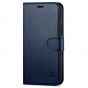 SHIELDON iPhone 12 Pro Max Wallet Case, Genuine Leather Folio Cover with Kickstand and Magnetic Closure for iPhone 12 Pro Max 6.7-inch 5G Navy Blue