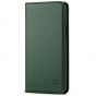 SHIELDON iPhone 13 Pro Max Wallet Case, iPhone 13 Pro Max Genuine Leather Cover - Midnight Green