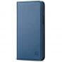 SHIELDON iPhone 13 Pro Wallet Case, iPhone 13 Pro Genuine Leather Cover with Magnetic Closure - Royal Blue