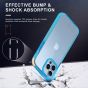 SHIELDON iPhone 13 Pro Max Clear Case Anti-Yellowing, Transparent Thin Slim Anti-Scratch Shockproof PC+TPU Case with Tempered Glass Screen Protector for iPhone 13 Pro Max 5G - Blue