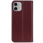 SHIELDON iPhone 12 Wallet Case - iPhone 12 Pro 6.1-inch Folio Leather Case - Wine Red