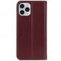 SHIELDON iPhone 12 Pro Max Wallet Case - iPhone 12 Pro Max 6.7-inch Folio Leather Case Cover - Wine Red