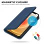 SHIELDON iPhone 13 Pro Wallet Case, iPhone 13 Pro Genuine Leather Cover with Magnetic Closure - Royal Blue