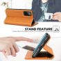 SHIELDON SAMSUNG GALAXY S20FE Folio Case Wallet Case, SAMSUNG GALAXY S20FE Genuine Leather Wallet Case - Brown