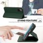 SHIELDON SAMSUNG GALAXY S20FE Folio Case Wallet Case, SAMSUNG GALAXY S20FE Genuine Leather Wallet Case - Midnight Green