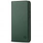 SHIELDON SAMSUNG GALAXY S20FE Folio Case Wallet Case, SAMSUNG GALAXY S20FE Genuine Leather Wallet Case - Midnight Green