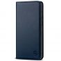 SHIELDON SAMSUNG GALAXY S20FE Folio Case Wallet Case, SAMSUNG GALAXY S20FE Genuine Leather Wallet Case - Navy Blue