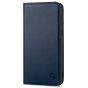 SHIELDON SAMSUNG S21 Wallet Case - SAMSUNG GALAXY S21 6.2-inch Folio Leather Case - Navy Blue