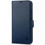 SHIELDON SAMSUNG S21 Ultra Wallet Case - SAMSUNG Galaxy S21 Ultra 6.8-inch Folio Leather Case with Double Magnetic Tab Closure - Navy Blue