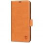 SHIELDON SAMSUNG S21 Ultra Wallet Case - SAMSUNG Galaxy S21 Ultra 6.8-inch Folio Leather Case with Double Magnetic Tab Closure - Brown