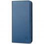 SHIELDON SAMSUNG S22 Plus Wallet Case - SAMSUNG GALAXY S22 Plus Genuine Leather Case Folio Cover - Royal Blue